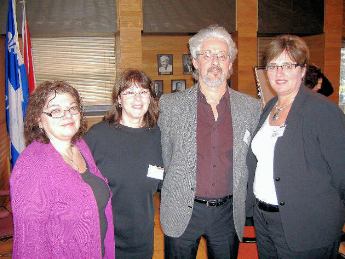 Donna Varica, Barbara Rutenberg, Michel Gagnon and Diane Gauvin